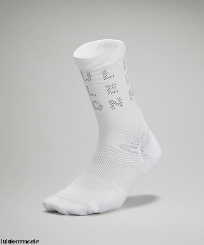 Lululemon Damen DELULU454 | Lululemon Deutschland White Power Stride Crew Socke Reflektierend